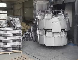 가로등의 샌딩 폭발